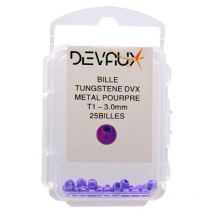 Bille Tungstene Devaux Dvx Metal Pourpre 4mm X 25 - Pour Pêche à la mouche - Pêcheur.com
