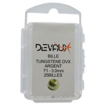 Bille Tungstene Devaux Slot Dvx - Argent 2mm X25 - Pour Pêche à la mouche - Pêcheur.com
