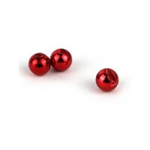 Bola - Metallic Red Textreme Tungsten Slotted Beads - Metallic Red Teptsbmr-38