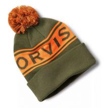 Bonnet Orvis Logo Pom Beanie - Olive Blaze Or3gxf2500 - Pêcheur.com
