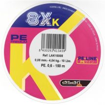 Braid Asari 8x K - Vert - 1000m Lak100050