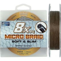 Braid Asso Micro Braid 8x Brown - 150m Dymbm12cv