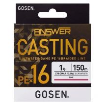 Braid Gosen Answer Casting X16 - 150m Answercasting150mpe16-15