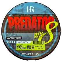 Braid Hearty Rise Predator X8 - 150m Light Green Pr-wx8-1.5-150m-lg