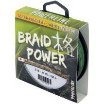 Braid Powerline Braid Power Green - 130m Tbpv116