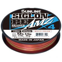 Braid Sunline Siglon Amz 4x Multicoloured 150m Sun09048