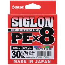 Braid Sunline Siglon Braid Pe 8x Multicolor 600m Sun43714