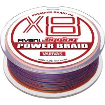 Braid Varivas Avani Jigging X8 Red Liseret Gris/noir Var-x8-300-1.2