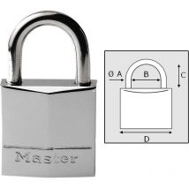 Brass Lock Chrome Master Lock 63619