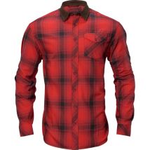 Camicia Maniche Lungo Uomo Harkila Driven Hunt Flannel Fibbiatte Cachi 14011193504