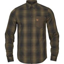 Camisa De Mangas Compridas Homem Harkila Akkan L/s - Willow Green/shadow Brown 1060500220016
