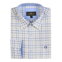 Camisa De Mangas Compridas Para Homem Club Interchasse Acteon - Vert/jaune Cich182-veja-pas-s
