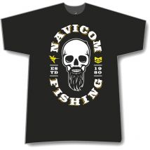 Camisa De Mangas Curtas Para Homem Navicom 2020 Skull Fred Jullian Castanha Na-nav20ts-frj-s