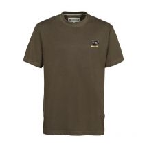 Camisa De Mangas Curtas Para Homem Percussion Brode 1532b-kaki-san-m