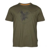 Camiseta De Manga Corta Hombre Pinewood Moose - Olive 1-54500107007