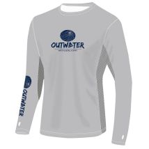 Camiseta De Manga Larga Para Hombre Outwater Spreks Gray Ow-sp-hg-l