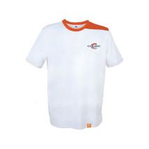 Camiseta De Mangas Cortas Para Hombre Colmic - Blanc/orange Abt015c