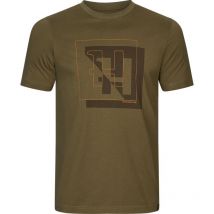 Camiseta De Mangas Cortas Para Hombre Harkila H-logo S/s - Dark Olive 1029600010018