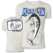 Camiseta De Mangas Cortas Para Hombre Hot Spot Design Marlin Ts-rb01004s02