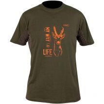 Camiseta De Mangas Cortas Para Hombrechevreuil - Kaki Hart Branded Chevreuil - Kaki Xhbrrds