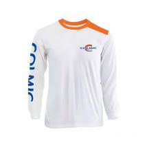 Camiseta De Mangas Largas Para Hombre Colmic - Blanc/orange Abt017c