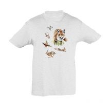 Camiseta Infantil Bartavel Theme Chasse T1101 Tee-shirtnatureenfantthemechasseblanc-t1101-8