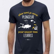 Camiseta Mangas Cortas Hombre Monsieur Pêcheur Plus Tard Je Serais Plongeur Tshirtplustardjeserais-15