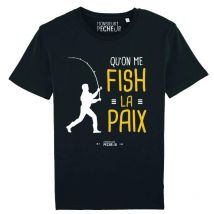 Camiseta Mangas Cortas Hombre Monsieur Pêcheur Qu'on Me Fish La Paix Tshirtfishlapaix-2