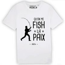 Camiseta Mangas Cortas Hombre Monsieur Pêcheur Qu'on Me Fish La Paix Tshirtfishlapaix-8