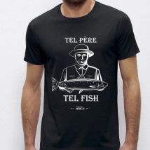 Camiseta Mangas Cortas Hombre Monsieur Pêcheur Tel Père Tel Fish Tshirttelpere-2