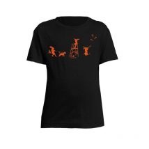Camisola De Mangas Curtas Para Criança Bartavel Theme Chasse T1168 Tee-shirtnatureenfantthemechassenoir-t1168-10