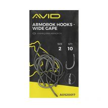Carp Hook Avid Carp Armorok Wide Gape - Pack Of 10 A0520020