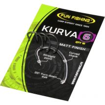 Carp Hook Fun Fishing Kurva Serie - Pack Of 10 530706