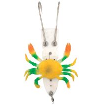 Chatterbait - 21g Evia Planchette + Petit Crabe Blanc/jaune - 20cm Iplca