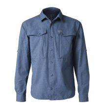 Chemise Manches Longues Homme Geoff Anderson Zulo Ii L/s - Bleu Xxxl