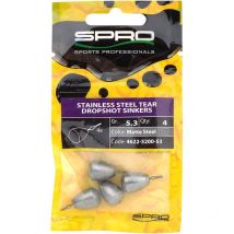 Chumbos Spro Stainless Steel Tear Dropshot Sinkers 004622-05200-00053