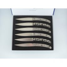 Cofanetto Coltelli Da Tavola Le Coq Français Fôret Lcf6t23olfor