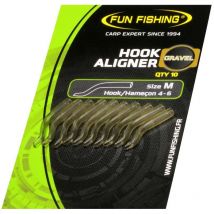 Conetor Borracha Fun Fishing Hook Aligner - Pack De 10 585311