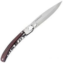Couteau De Poche Le Coq Français Forêt Bois De Violette Longueur 21cm