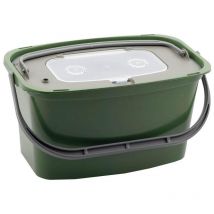 Cubo Para Cebos Vivos Plastilys 7l Verde Oscuro + Vivero T/sv7h-gr