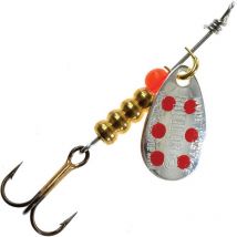 Cuiller Tournante Bretton Argent Points Rouges - Pack 5g X 2
