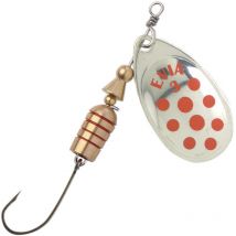 Cuiller Tournante Evia Coe Dots Mod 12fss - Argent Points Rouges 5g