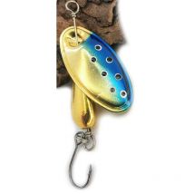 Cuiller Tournante Pyrénées Leurres & Co Blackbird - Or Bleu 5.6g - Pêcheur.com