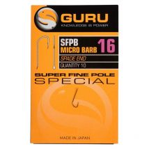 Einfacher Haken Guru Super Fine Pole - 10er Pack Gsfp20