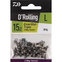 Emerillón Daiwa Baril Triple Phospho 3-way Swivel Em384674