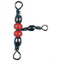 Émerillon Flashmer Triple Noir No12 - Pour Pêche des Carnassiers - Pêcheur.com