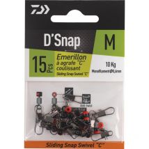 Emerillón Imperdible Daiwa Sliding Snap Swivel C Em258203