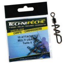 Emerillon Technipêche Attache Rapide Universelle - Par 10 No4