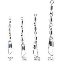 Emerillon Truite Technipêche A Bombette Avec Agrafe - Par 5 Taille 8 - Pour Pêche de la Truite - Pêcheur.com