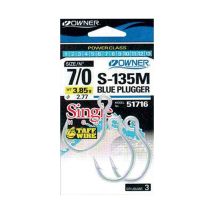 Enkele Haak Owner S-135m Minnow - Partij Van 3 51716-9/0